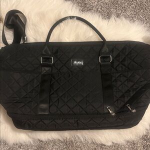 Studio Quilted Black Travel Bag